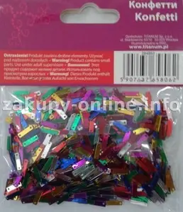 Titanum BS022-TI Multicolor Paper Confetti Strips 14 g