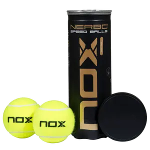Padel balls Nox Nerbo+ Speed designed for fast-paced gameplay and durable performance on the court