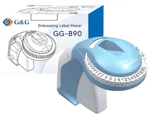 G&G 20621 Manual Embossing Machine in Blue and White