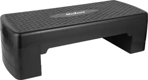 Rebel Active RBA-3227-BK Aerobic Step Platform with 3 Adjustable Height Levels 68cm Black