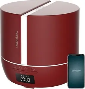 Cecotec PureAroma 550 Connected Garnet Evaporative Aroma Diffuser Red, White Plastic 0.5 L Tank 30 m² AC