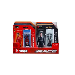 Bburago Play Vehicle and Play Track 56801L Toy F1 Car for Children Aged 3 to 99 Years Multicolour