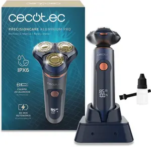 Cecotec Shaver | PrecisionCare Aluminium Pro | Operating time (max) 80 min | Wet & Dry | Blue (A01_EU01_116952)