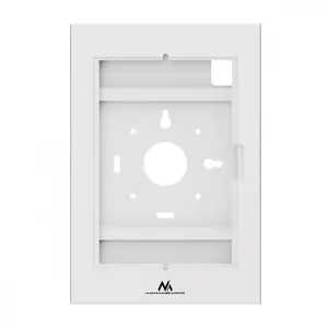 Tablet Advertising mount MACLEAN MC-955 W white secure wall display holder for commercial use