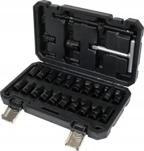Yato YT-05998 Oil Drain Plug Socket Set 26 Pieces for Vehicle Maintenance and Repair