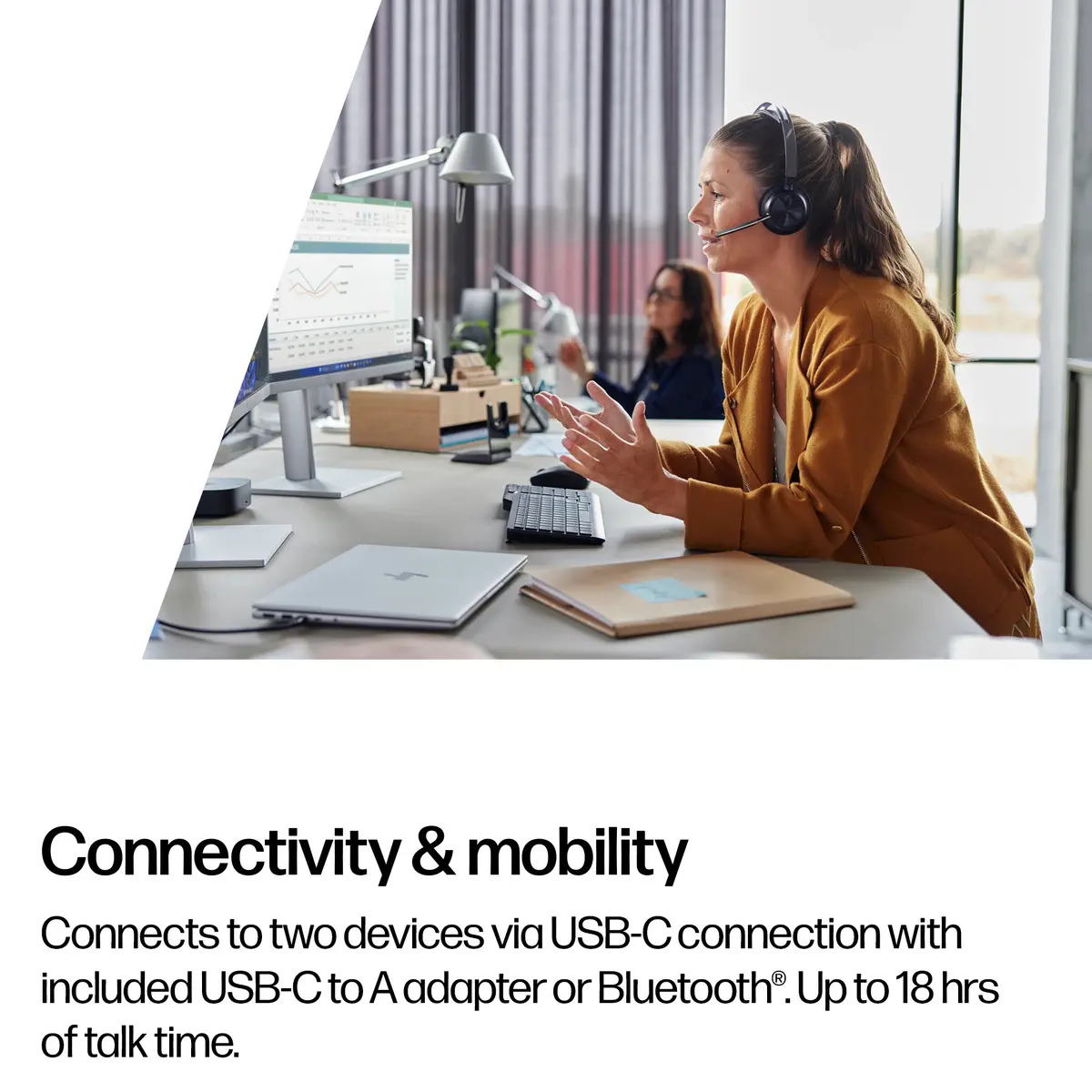 HP POLY Voyager Focus 2-M USB-C Headset Photo 9