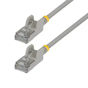 StarTech Cat6A Ethernet Кабель 1м Ультратонкий Серый Snagless FTP U/STP Медный 34AWG RJ45 Сетевой Патч-корд