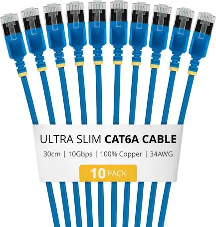 StarTech 30см Кабель Cat6A Ethernet 10 шт. Синий Photo 6