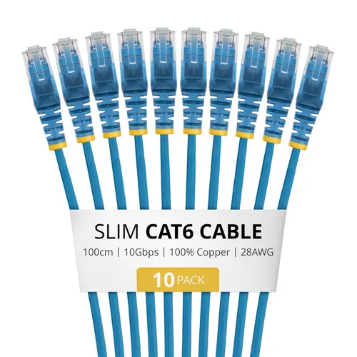 StarTech 1m Zils Plāns CAT6 Tīkla
