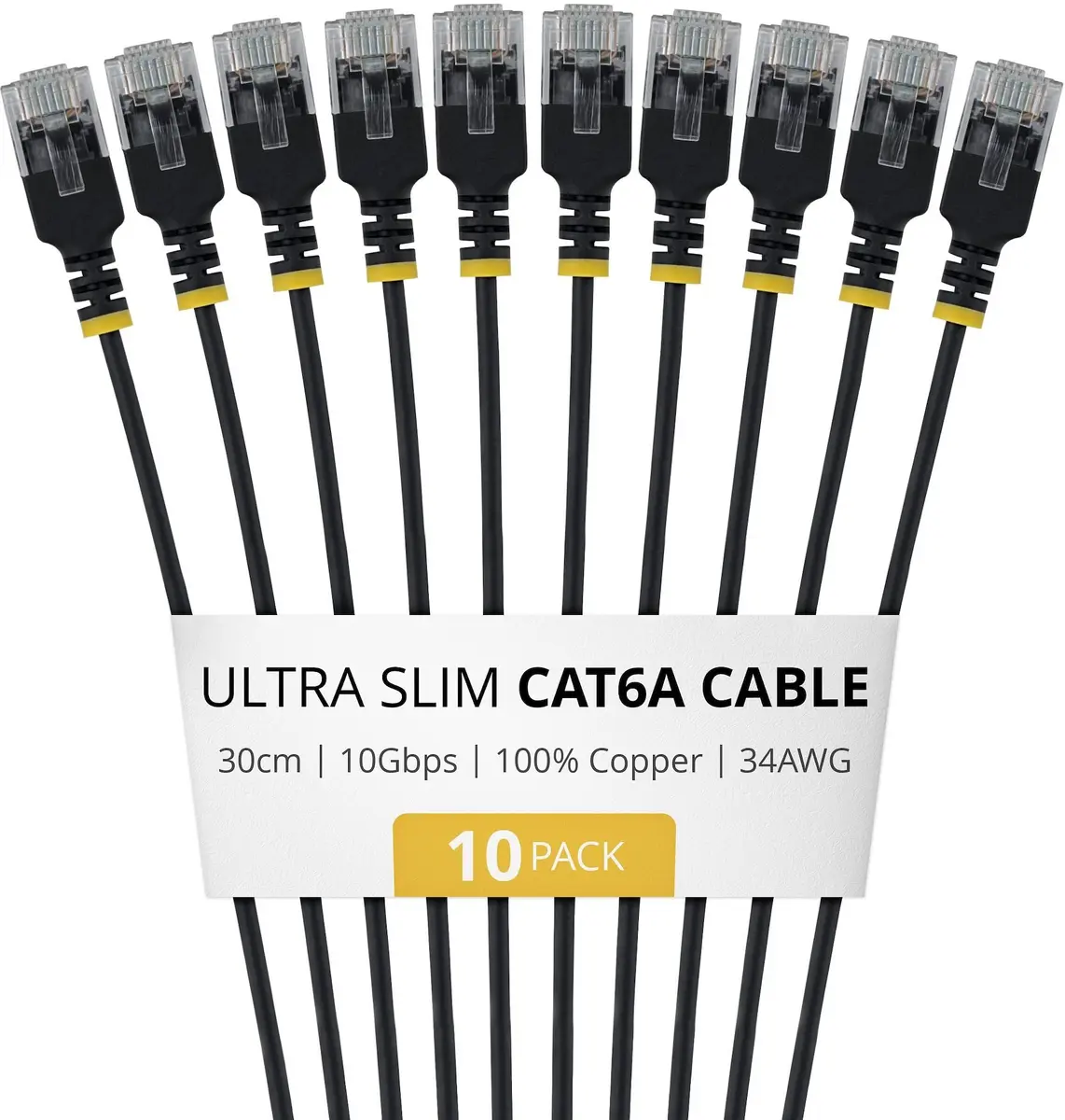 StarTech.com 30cm Ультратонкий патч-корд Cat6A 10 шт Photo 5