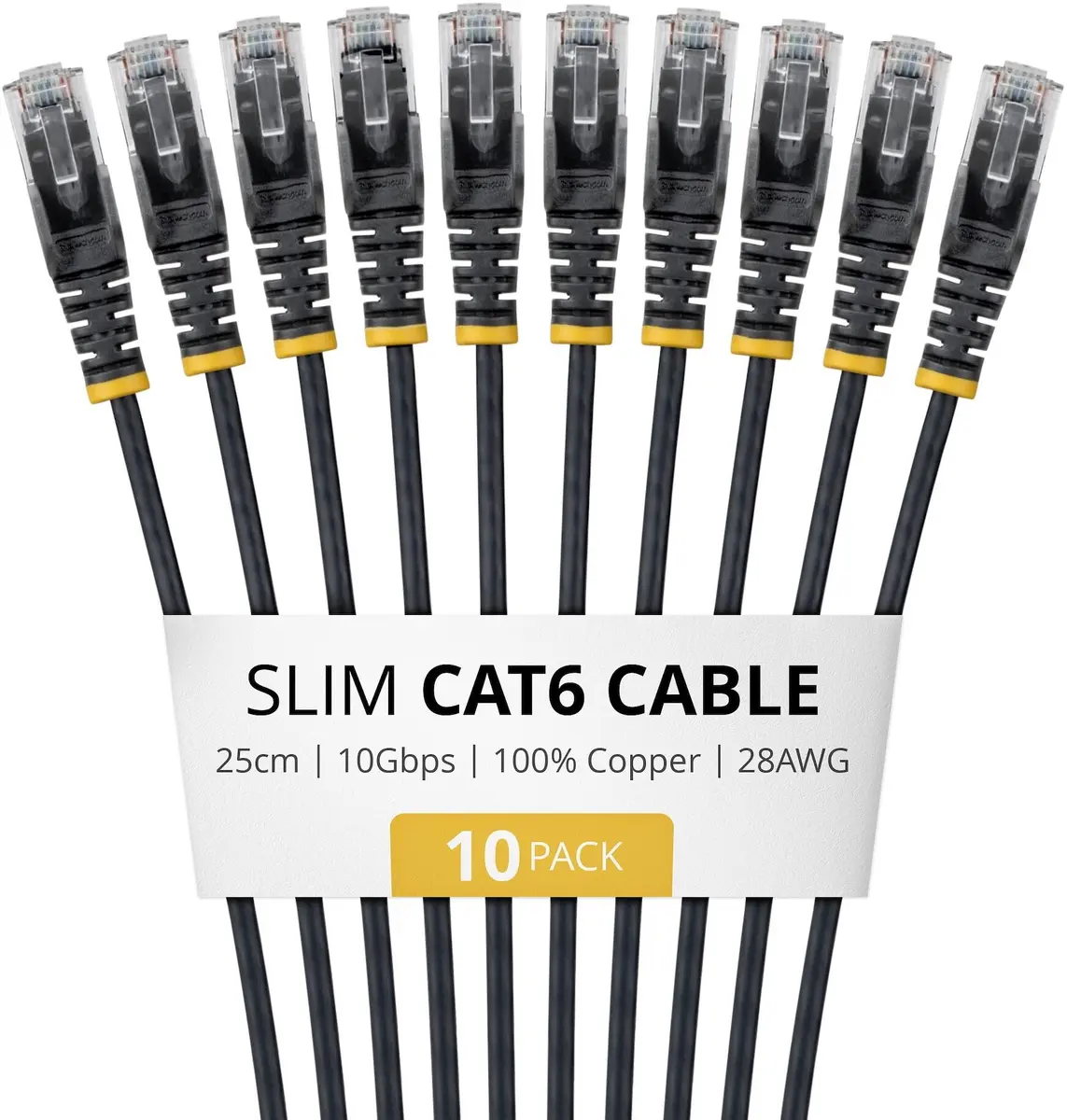 Сетевой кабель StarTech Slim CAT6 10 шт 0.25м Photo 11