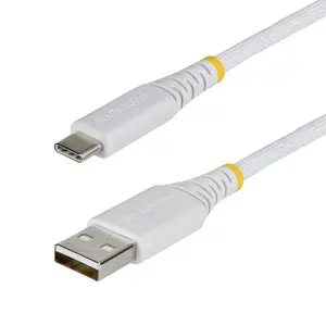 StarTech USB2AC30CMBRWH Кабель USB-A - USB-C быстрая зарядка 15W 3A USB 2.0 в оплетке Белый