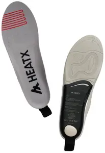Heat Experience Hybrid Heated Insoles Adult Grey with Remote Control Size S