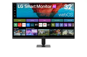 LG 32U701SB-B Computer Monitor 31.5 Inch VA 4K Ultra HD 3840 x 2160 Pixels 60Hz 5ms Black with Built-in Speakers and USB Hub
