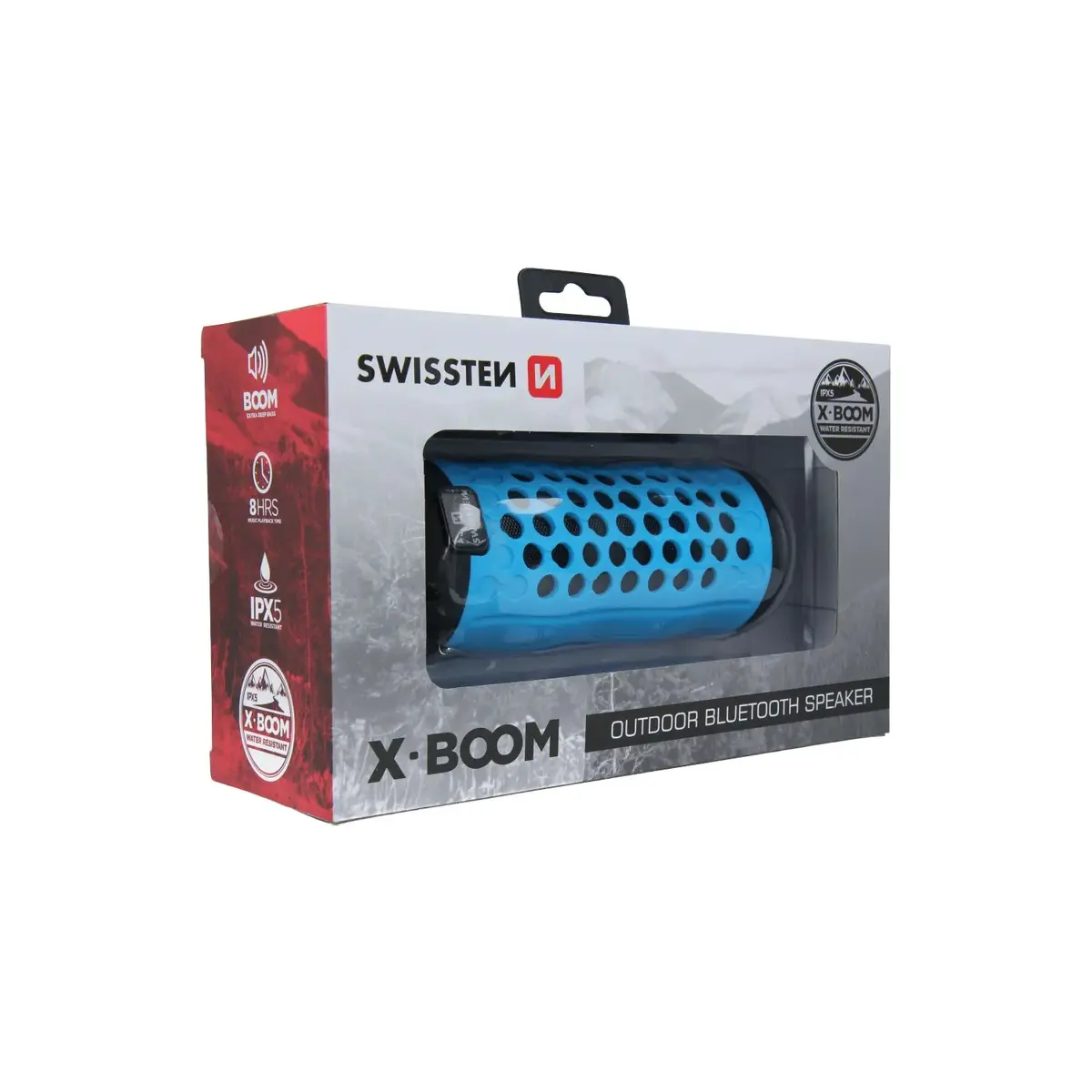 Pārnēsājama Bluetooth skaļrunis Swissten X-Boom zils
