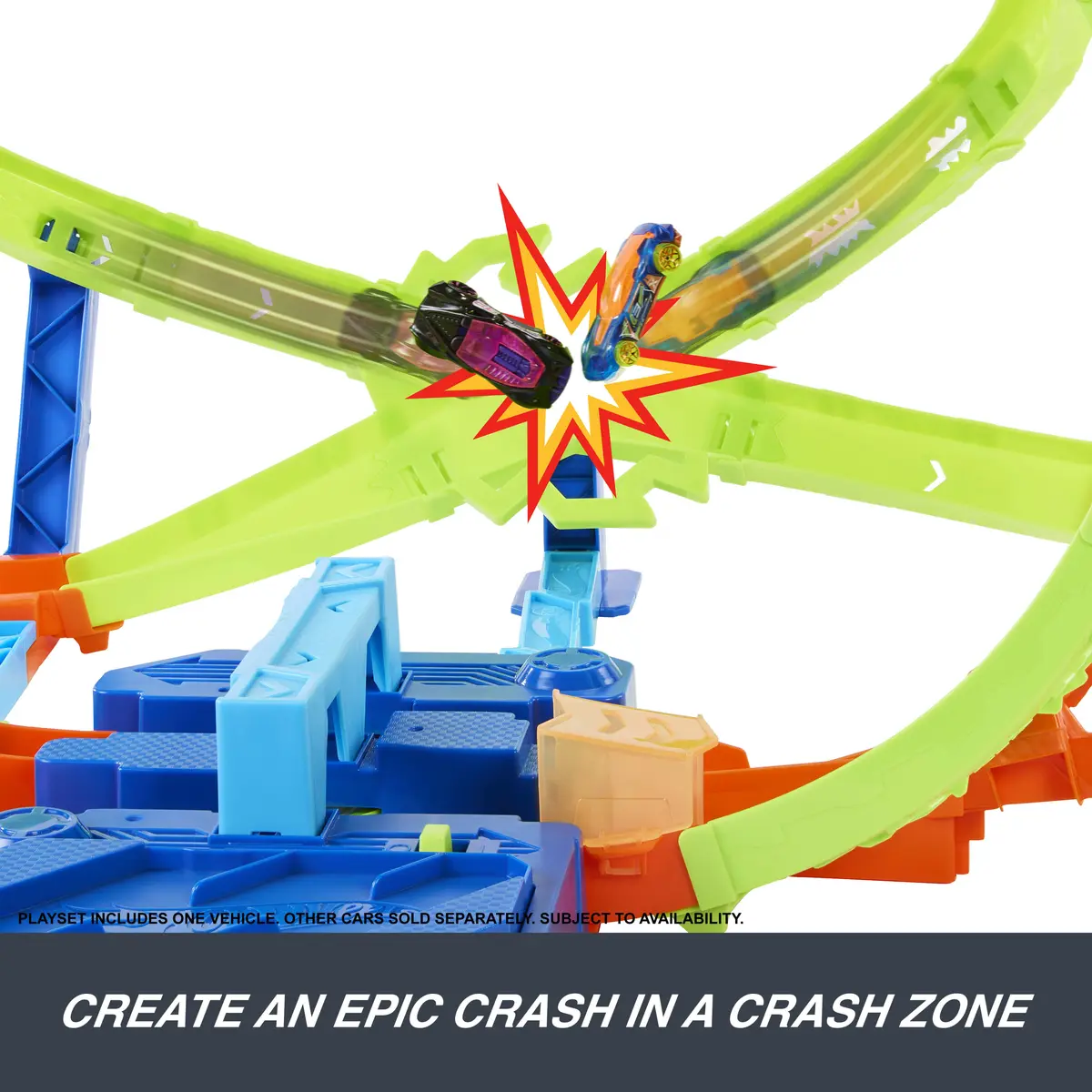Hot Wheels Stunt Tracks Hypersphere Crash komplekts MATTEL Photo 9