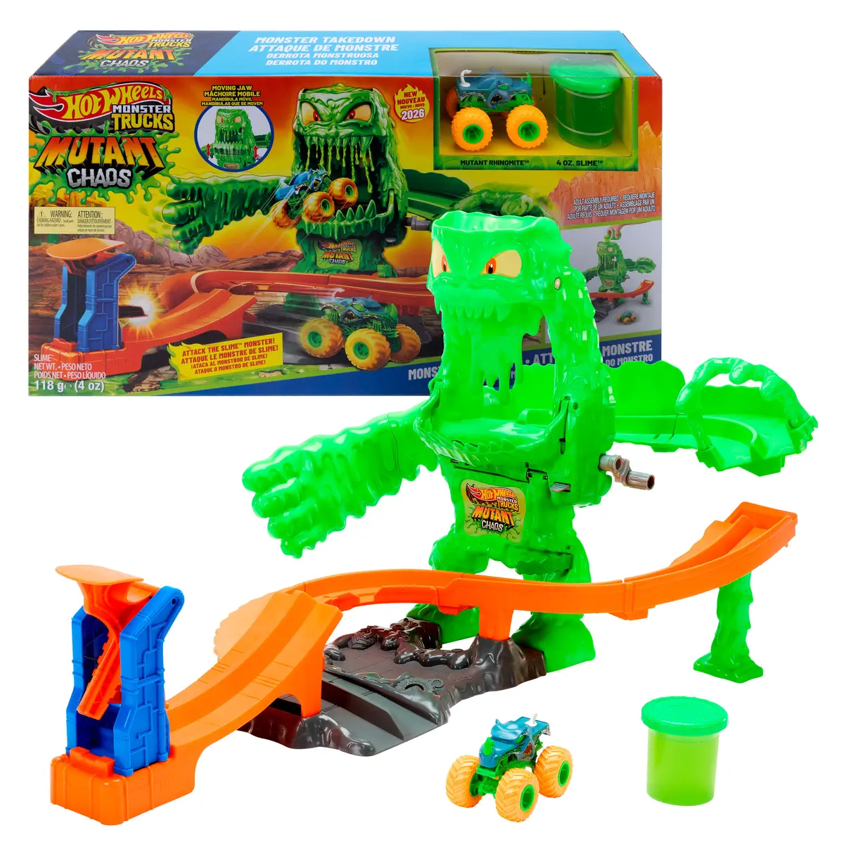 MATTEL Hot Wheels Mutant Monster Takedown rotaļu komplekts Photo 2