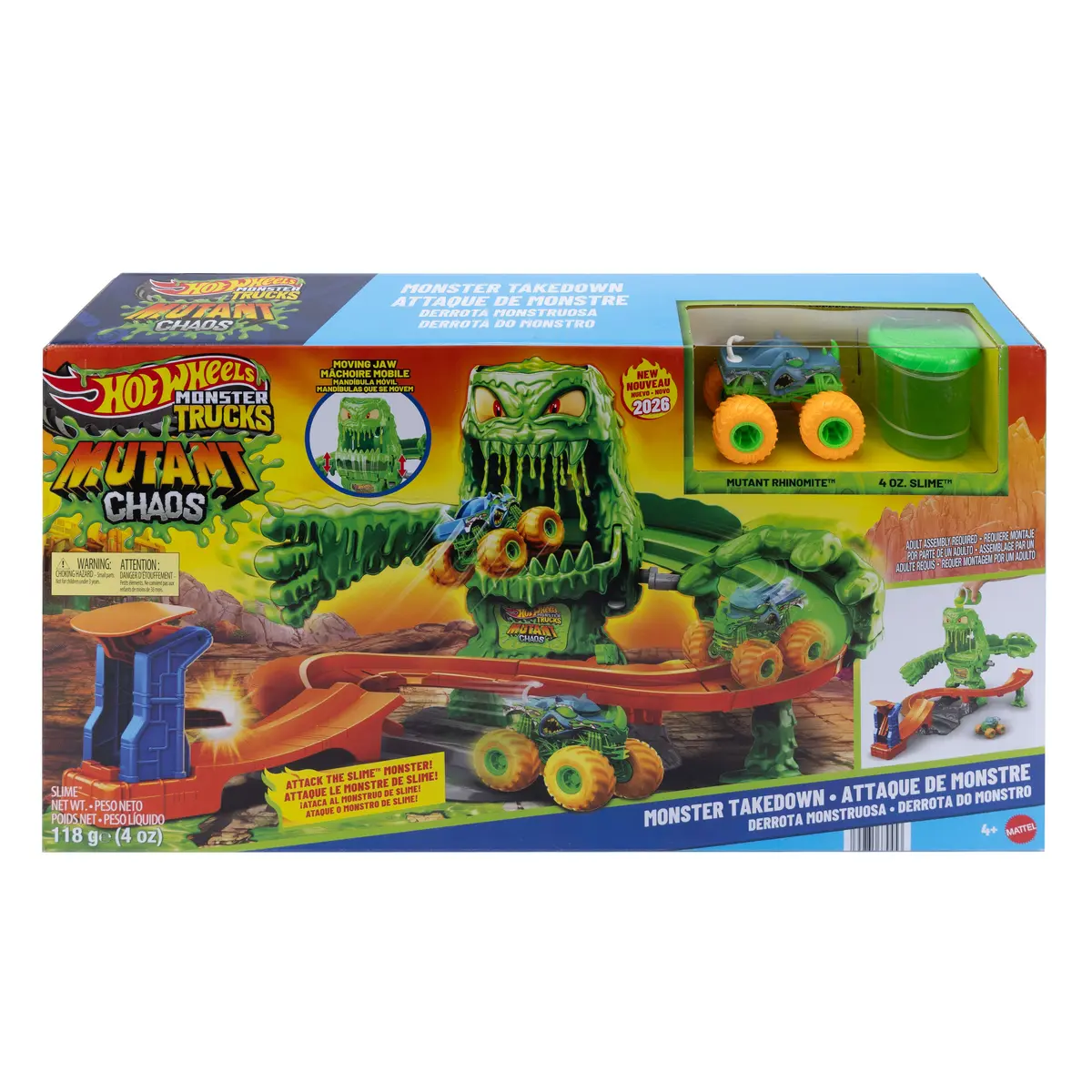 MATTEL Hot Wheels Mutant Monster Takedown rotaļu komplekts Photo 7