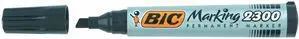 Перманентный маркер BIC Marking 2300 со скошенным наконечником красный 12 шт.