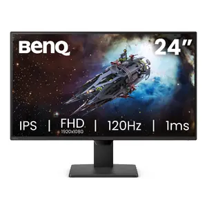 BenQ GW2490P 24-inch Full HD IPS Monitor with 1920 x 1080 Resolution, 120Hz Refresh Rate, Built-in Speakers, and Eye-Care Technology