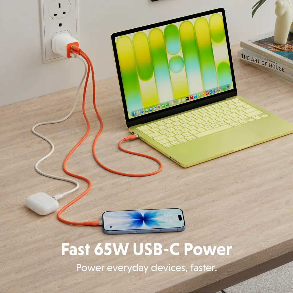HYPER HyperJuice Flex 65W GaN Charger HJ1202OGEU Photo 2