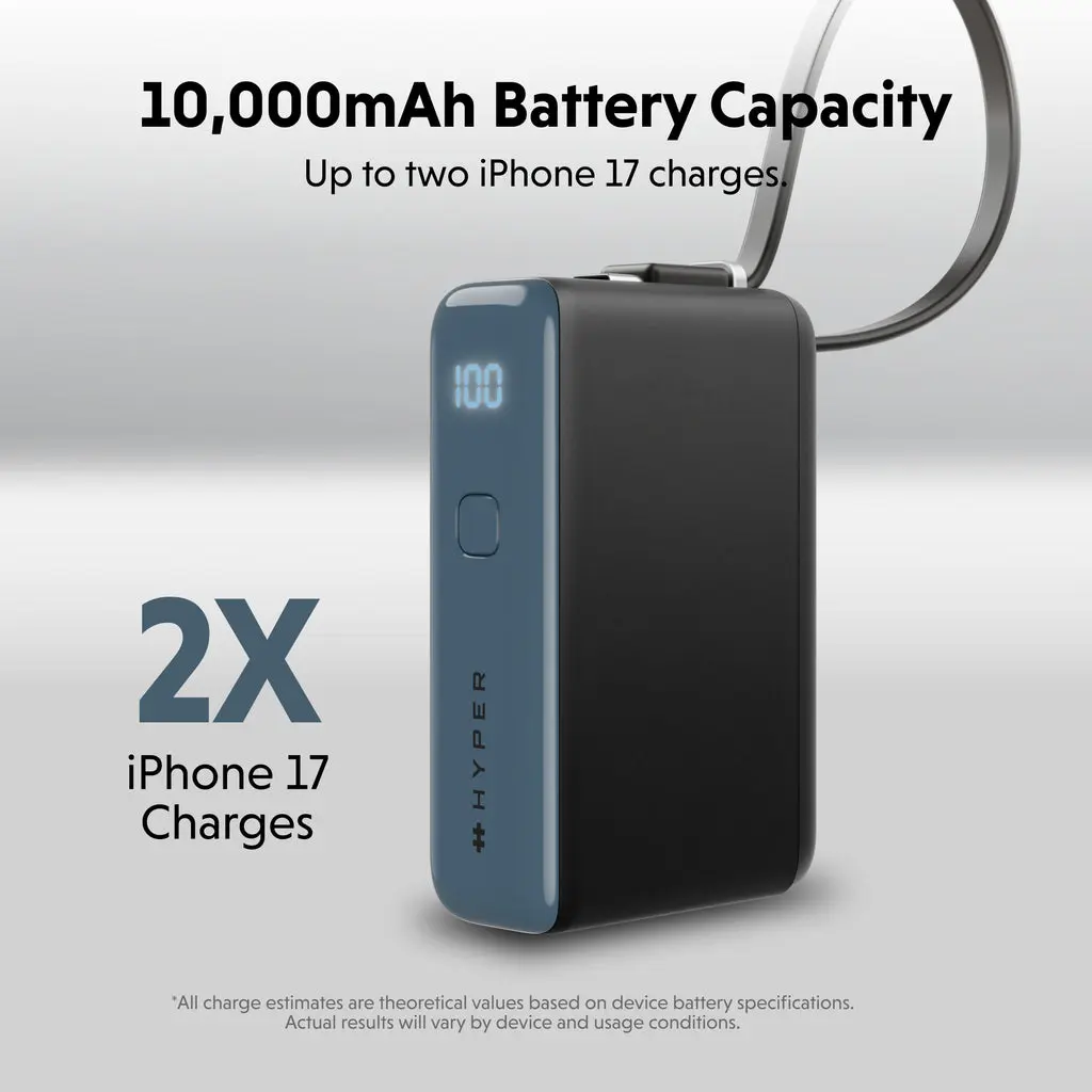 HYPER HyperJuice Flex 5000 mAh 30W Power Bank Blue Photo 4