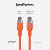 Hyper HyperJuice Flex USB Cable 1.5 m Orange Photo 6