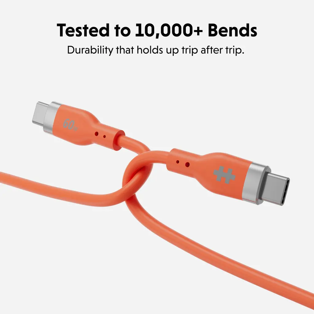 Hyper HyperJuice Flex USB Cable 1.5 m Orange Photo 7