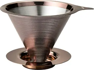 HARIO Double Mesh Metal Dripper Rose Gold