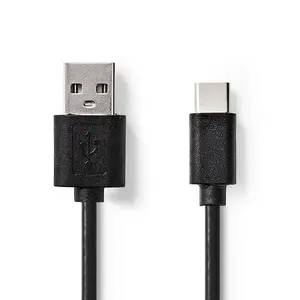Nedis CCGT60600BK20 USB 2.0 Kabelis USB A uz USB C 2 m melns 0.48 Gbit/s