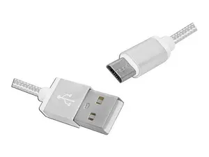 Lamex LX8451-2 Кабель USB на Micro USB для передачи данных и зарядки 2 метра белый