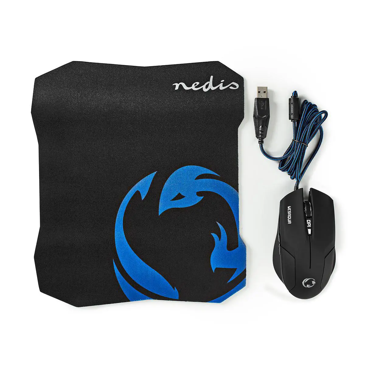 Nedis GMMP100BK spēļu pele un paliktnis Photo 8