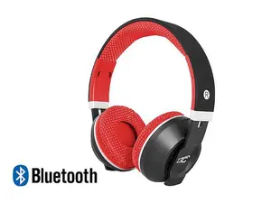Lamex LXBT1001 Wireless Over-Ear Headphones with Bluetooth 2.1, 40mm Drivers, Built-in Microphone, AUX Input, MicroSD Card Slot, and FM Radio