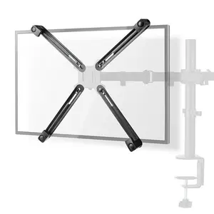 Nedis MMNVSA110BK VESA adapter in black made of metal and plastic