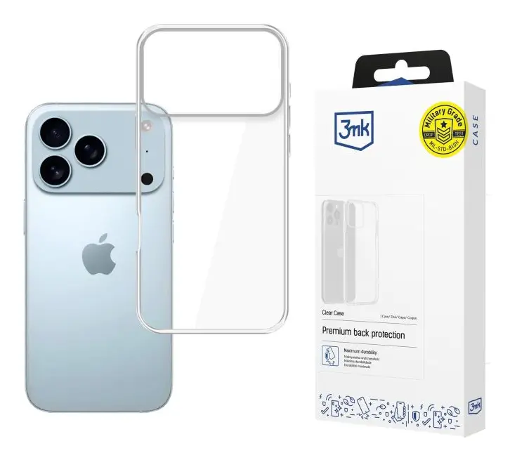 Caurspīdīgs 3MK Clear Case vāciņš Apple