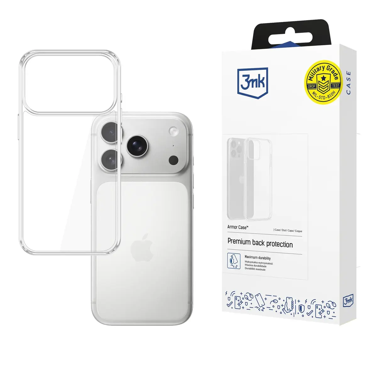 3MK Mobile Phone Case for Apple iPhone 17 Pro Transparent Photo 2