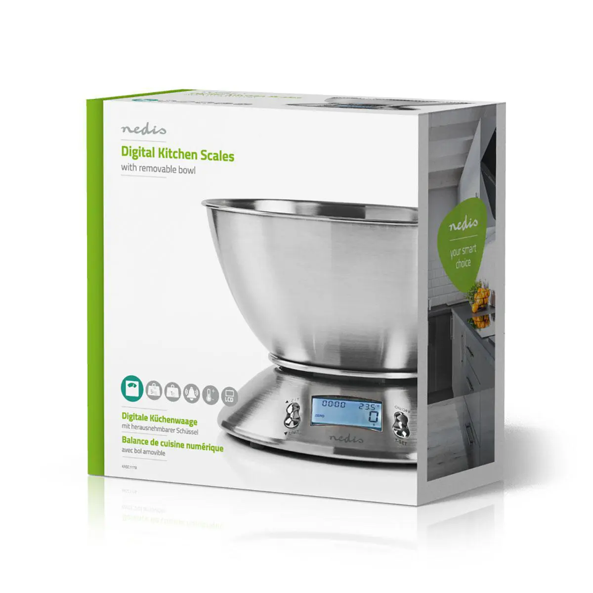 Nedis KASC111SI Digital Kitchen Scale Photo 7
