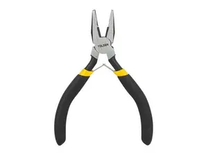 RoGer LX10030 Combination Mini Pliers, 115 mm, forged steel, nickel-plated, two-component plastic handle