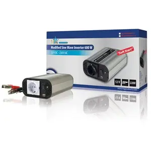 HQ HQ-INV-600WU-12 Преобразователь напряжения 12V в 230V 600W Универсальный Авто Черный