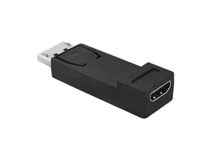 Адаптер Lamex LXHD792 с штекером DisplayPort на гнездо HDMI в компактном исполнении для надежного подключения видеосигнала