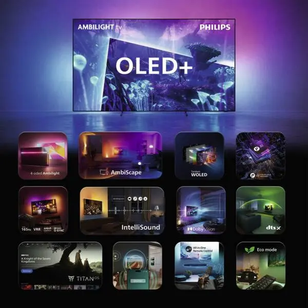 Philips Ambilight 65OLED951/12 65" 4K Ultra HD OLED ТВ Photo 7
