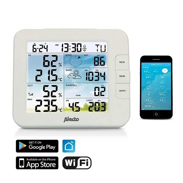Метеостанция Alecto WS5400 8 в 1 Wi-Fi Photo 3