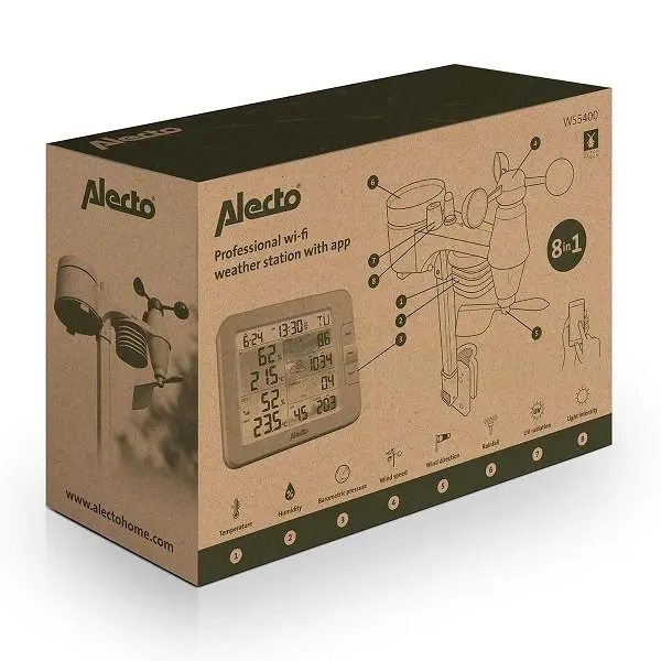 Метеостанция Alecto WS5400 8 в 1 Wi-Fi Photo 8