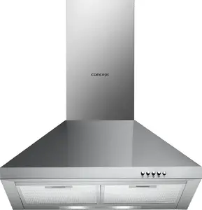 Concept Solution OPK3560SS Wall-mounted Cooker Hood Stainless Steel 537.3 m³/h Ducted and Recirculating LED Lighting