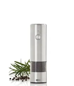 AdHoc I.MILL Mini Electric Pepper and Salt Mill Stainless Steel Silver Color
