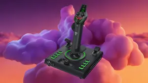 Turtle Beach VelocityOne Flightstick II Flight Stick for Windows PC with 16-bit Hall-Effect Sensors and 38 Programmable Inputs