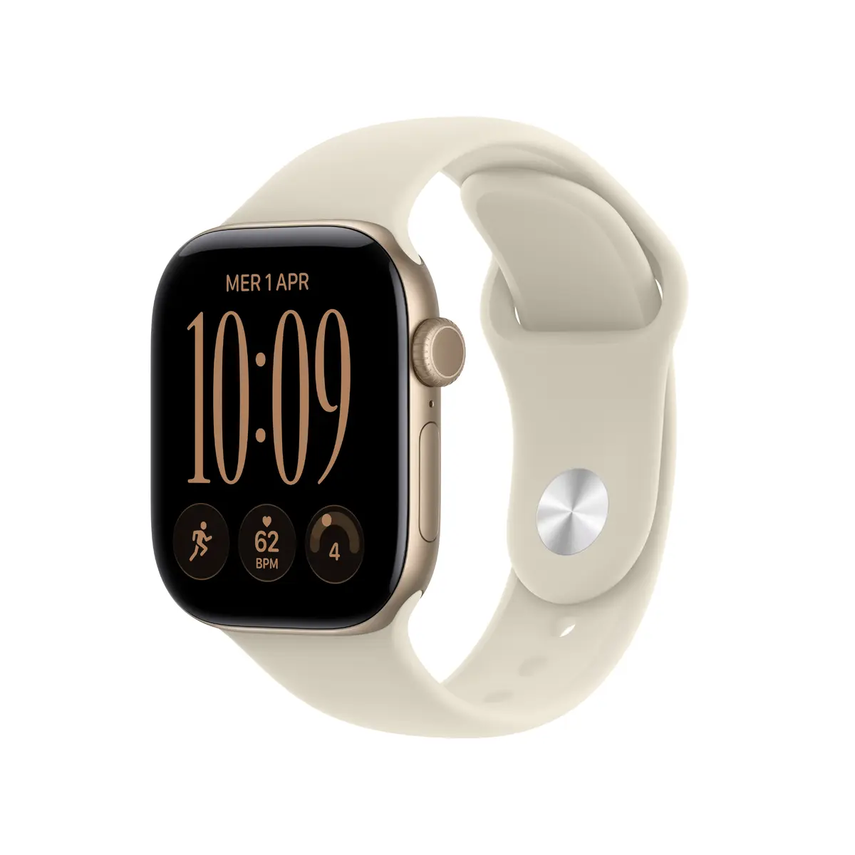 Apple Watch Series 12 GPS 42mm Gold Aluminium Sand Sport Band Photo 5