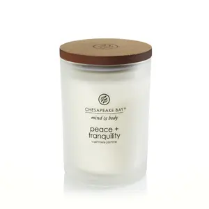 Chesapeake Peace & Tranquility Round White Wax Candle Medium