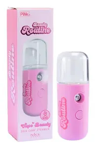 Nice Beauty Routine Vapo Beauty Pink and White Spray Bottle