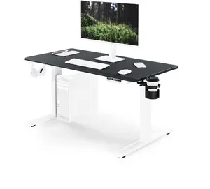 Jan Nowak ARIA Electric Height-Adjustable Ergonomic Standing Desk, White and Anthracite, 1200x600 mm